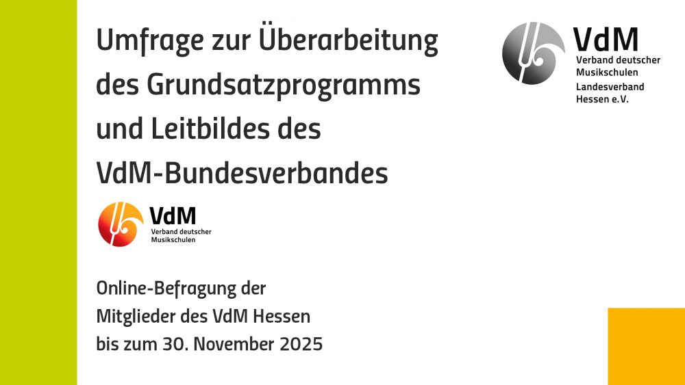 Umfrage zur Überarbeitung des Grundsatzprogramms und Leitbildes des VdM ...