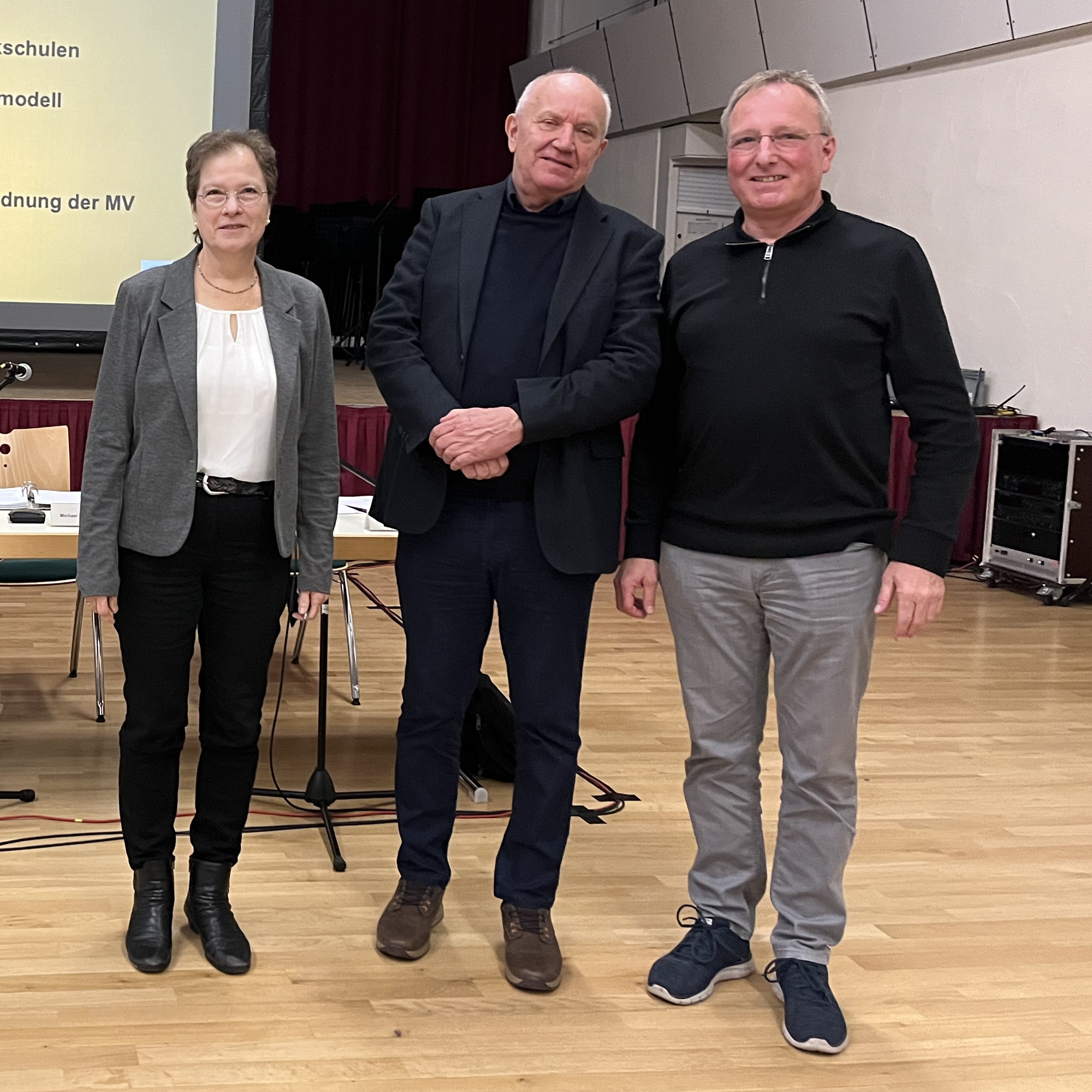 Im Bild vlnr: Judith Portugall, Michael Eberhardt, Christoph Möller